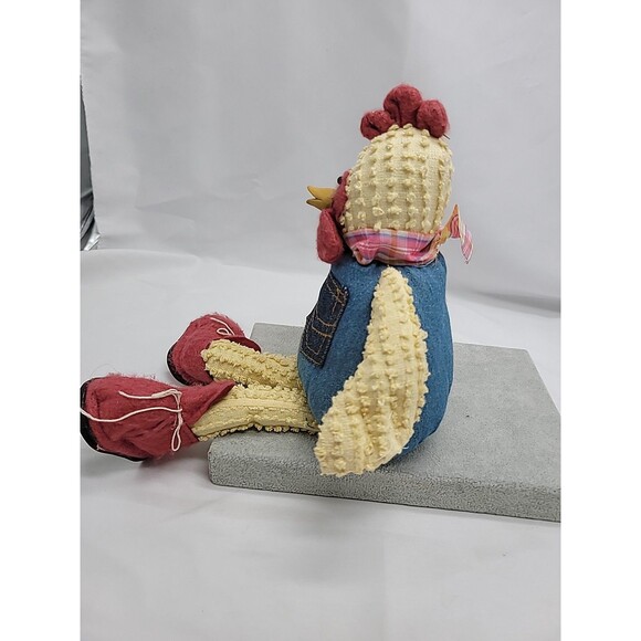 TB Toy Trading Co Plush Chicken Shelf Sitter Heavy Bean Bottom 13" Country Folk - Picture 8 of 16